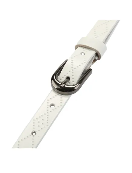 Allegra K - Ceinture fine à motif diamant en relief