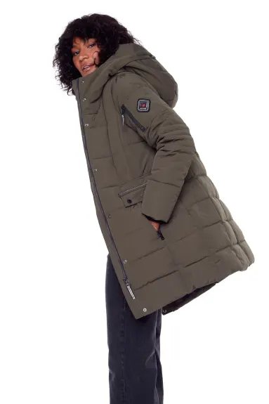 Alpine North - KOOTNEY | Parka mi-longue femme recyclée duvet végan