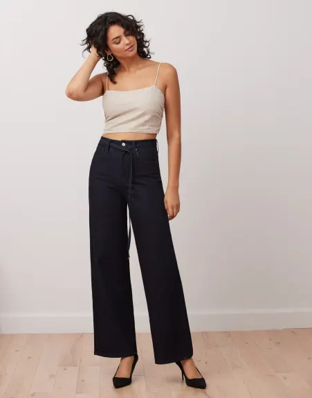 Yoga Jeans- High Rise Wide Leg