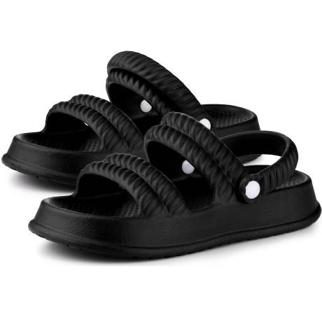 Allegra K - Two-Way Wear Lightweight Slingback Flat Sandals