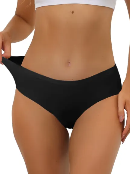 Allegra K- Culotte courte confortable sans doublure à taille élastique