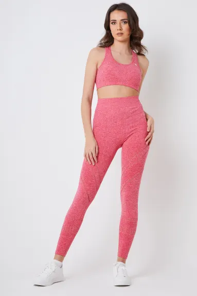 Twill Active Seamless Marl Laser cut Leggings