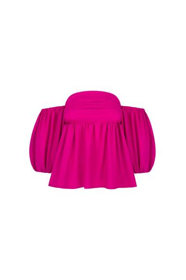 MONICA NERA - Nicole Off Shoulder Cotton Blouse