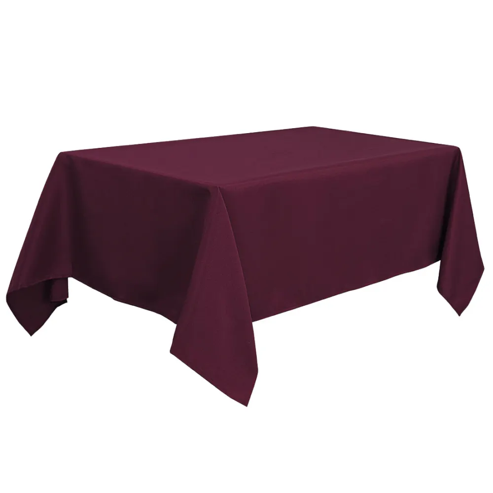 PiccoCasa- Rectangle Wrinkle Table Cover 55x80 Inches