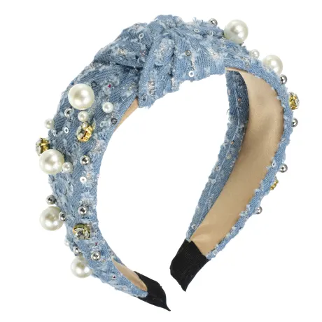 Unique Bargains- Pearly Crystal Headband