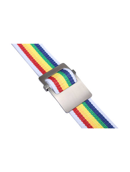 Unique Bargains- Unisex Canvas Web Belt with Metal Slide Buckle