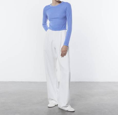 Enza Costa - Silk Knit L/s Tuck Top