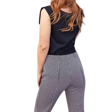 EVA FRANCO - Houndstooth Flare Pant