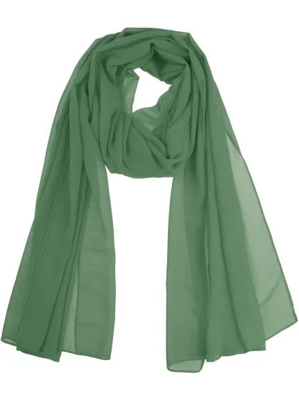 Allegra K- Chiffon Solid Sheer Long Scarf