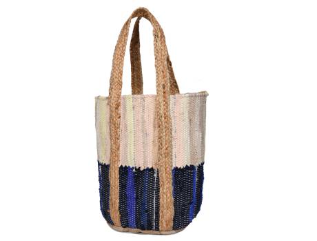 Aaron Leather Goods-Wild Weave Jute Tote Bag