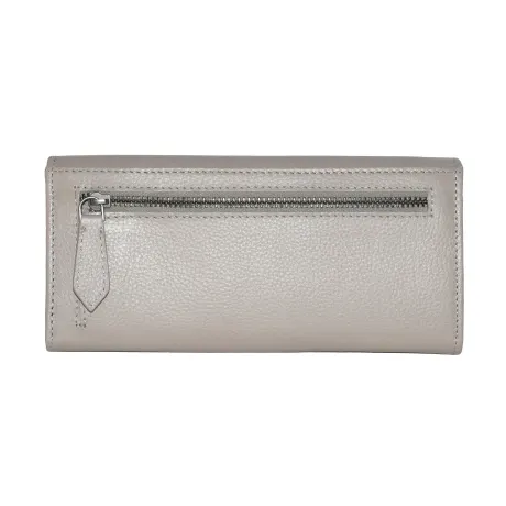 Club Rochelier Ladies' Leather Clutch Wallet with Gusset Pocket