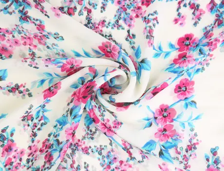 Allegra K- Floral Chiffon Long Scarf Wrap Shawl