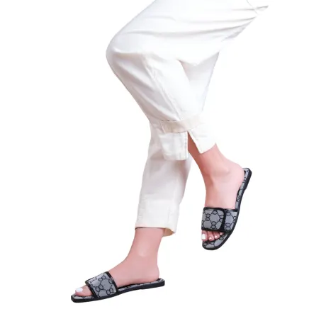 Where's That From - Womens/Ladies Mirage Faux Leather Single Strap Sliders