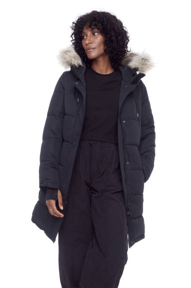 Alpine North Women's - AULAVIK | Vegan Down Recycled Mid-length Hooded Parka Coat