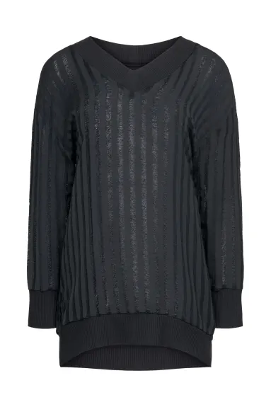 Hilary MacMillan- Striped Tonal Sweater