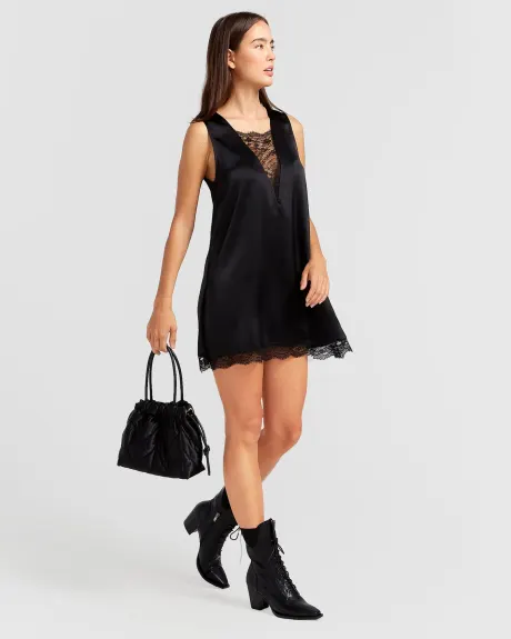 Belle & Bloom After Party Lace Mini Dress