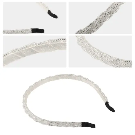 Unique Bargains - Crisscross Beaded Headband