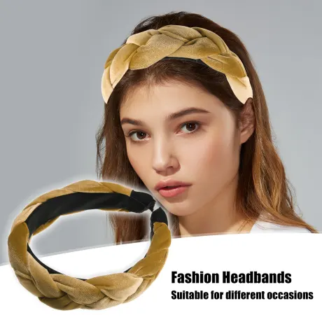 Unique Bargains - Thick Braided Velvet Headband