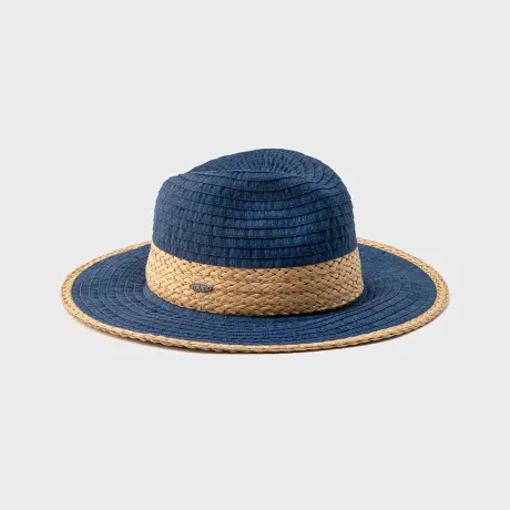 Florent - Fedora pliable avec detail de paille