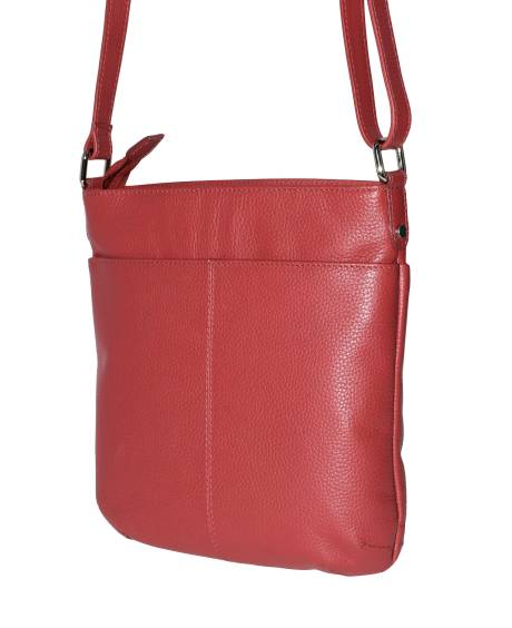 Club Rochelier Ladies' Leather Top Zipper Crossbody