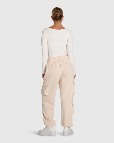 Pantalon de survêtement cargo Perfect Match - Blush