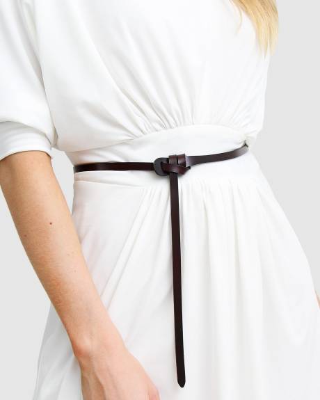 Belle & Bloom Tie The Knot Leather Belt