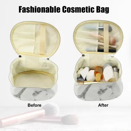 Unique Bargains- Marble Print Travel Bag Makeup Organizer