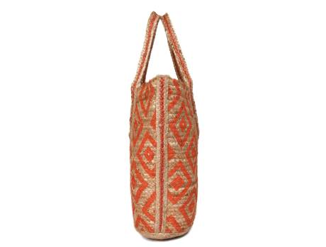 Aaron Leather Goods-Eco Luxe Tote Organic Jute Tote Bag