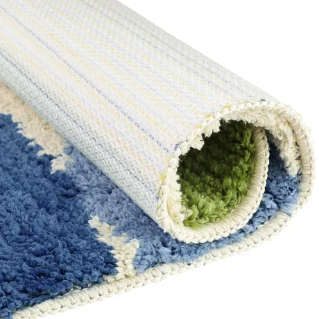 PiccoCasa- Washable Non Slip Extra Thick Quick Dry Bath Rugs 16" x 24"