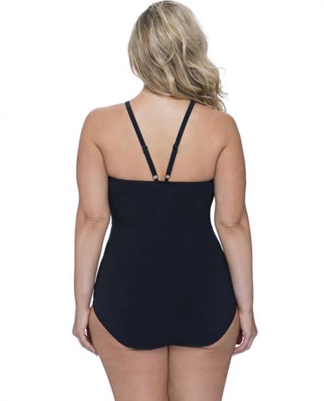 Profile By Gottex - Plus Size High Neck One Piece Swimsuit