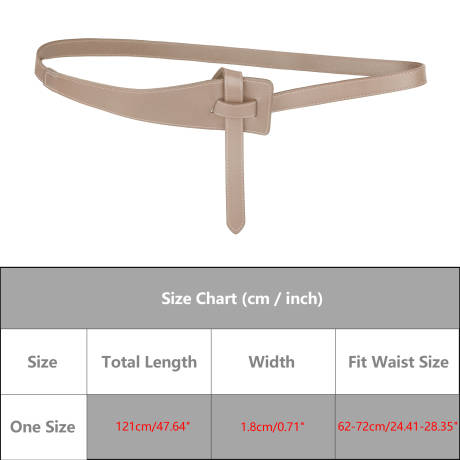 Allegra K- Wide Waist Belt No Buckle