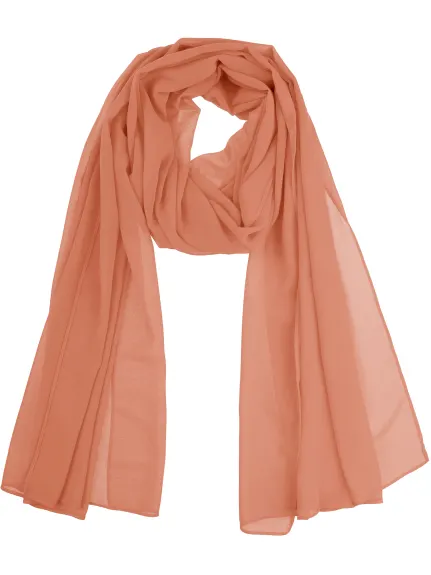 Allegra K- Solid Chiffon Sheer Long Scarf