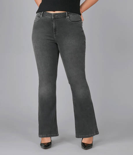 Lola Jeans ALICE-GMS High Rise Flare Jeans (Plus Size)