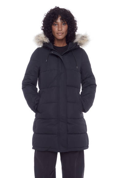 Alpine North Women's - AULAVIK | Vegan Down Recycled Mid-length Hooded Parka Coat