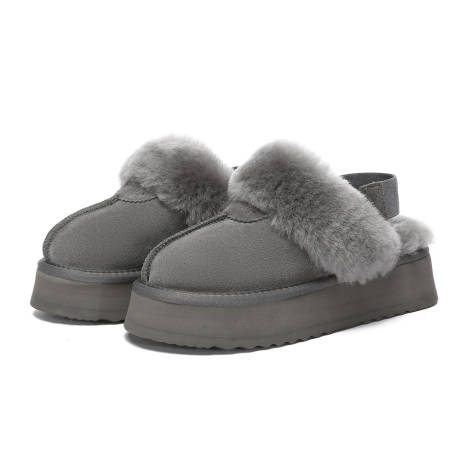 EVERAU Australia Women Wagtail Removable Strap Platform Slippers