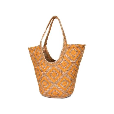 Aaron Leather Goods-Eco Luxe Tote Organic Jute Tote Bag