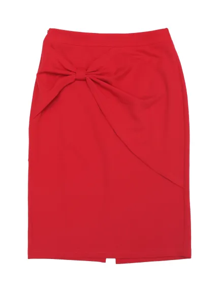 Allegra K - Ruched High Waist Work Pencil Skirt