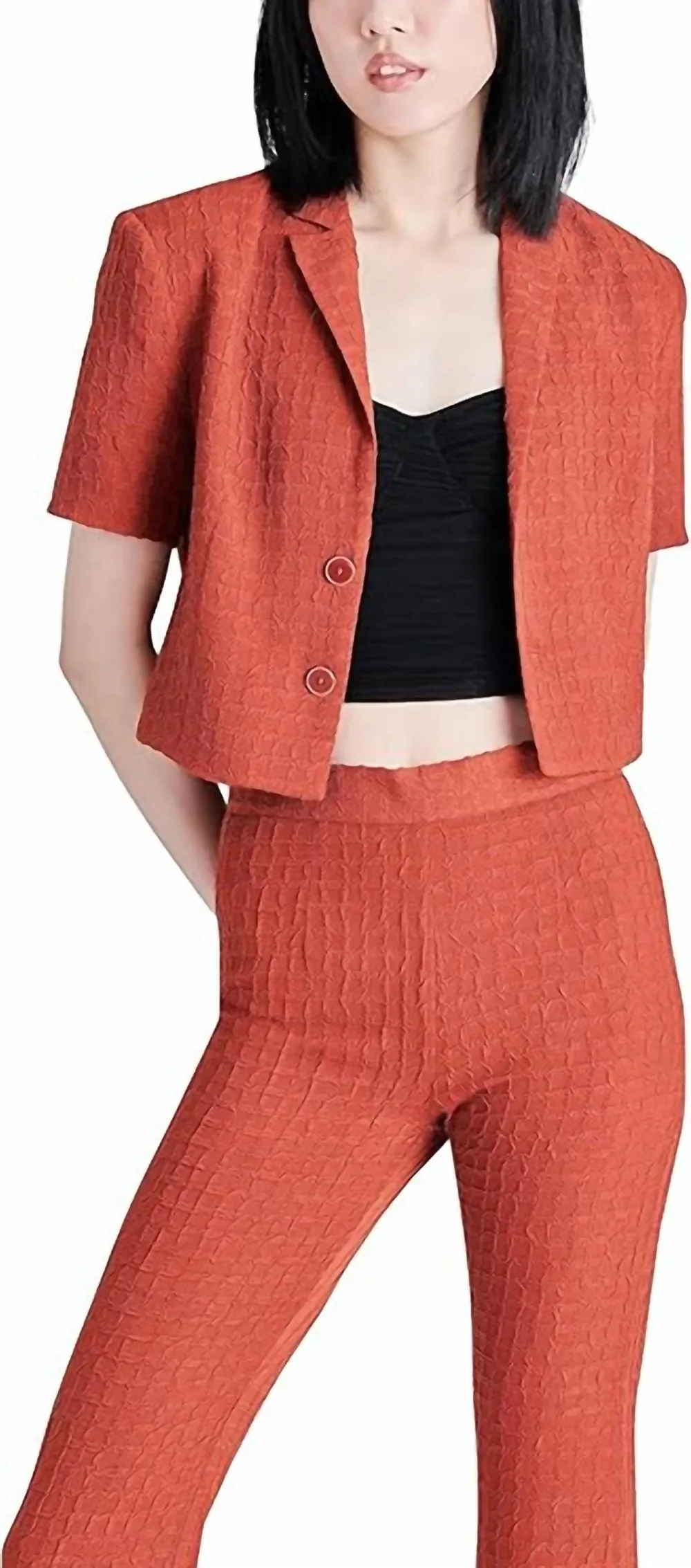 STEVE MADDEN - Notched Lapel Top