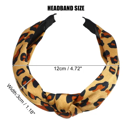 Unique Bargains - Leopard Pattern Knotted Headband