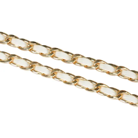 Allegra K- Rhinestone Sparkle Chain Plus Size Waist Belt Gold