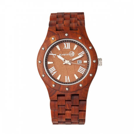 Earth Wood - Montre bracelet Inyo avec date - Olive