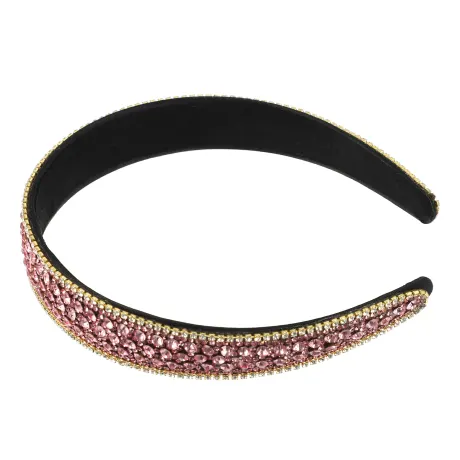 Unique Bargains - Bandeau décontracté à la mode en strass