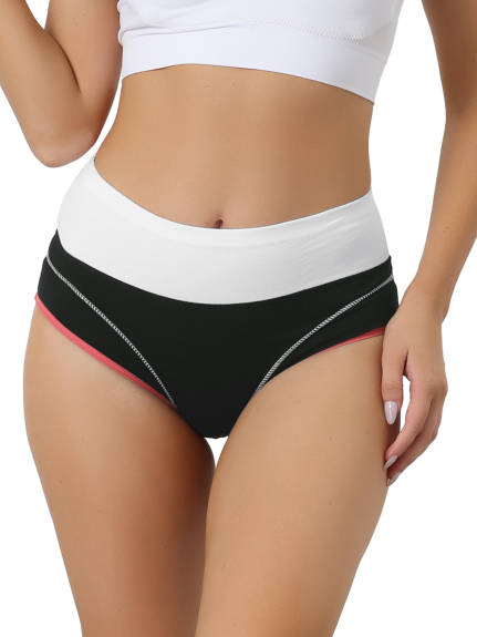 Allegra K- High Waist Tummy Control Cotton Panties