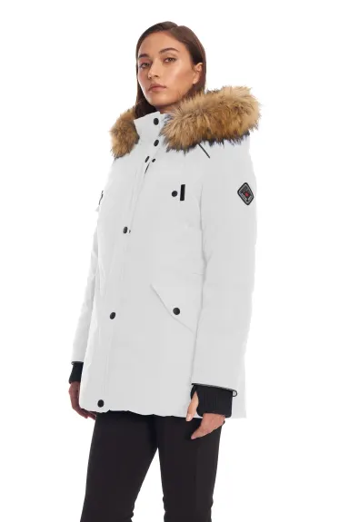 Alpine North - GLACIER | Veste d’hiver type parka femme recyclée duvet végan