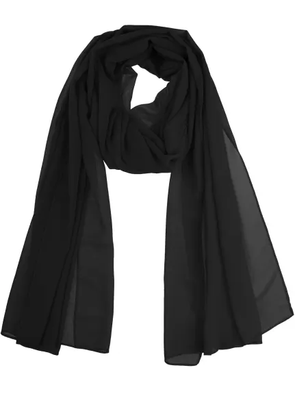 Allegra K- Solid Chiffon Sheer Long Scarf