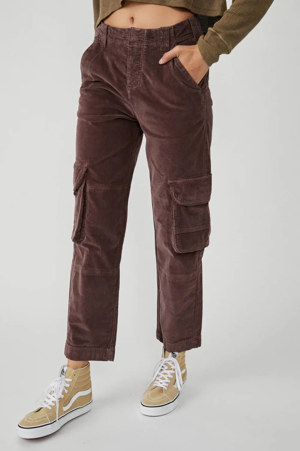 Free People - Hard Crushin' Plush Cargo Pants