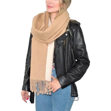 REVERSIBLE TWO TONE  SCARF