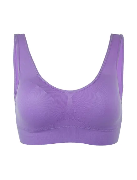 Allegra K- coussins amovibles sans fil gilet de sommeil Tops Bra