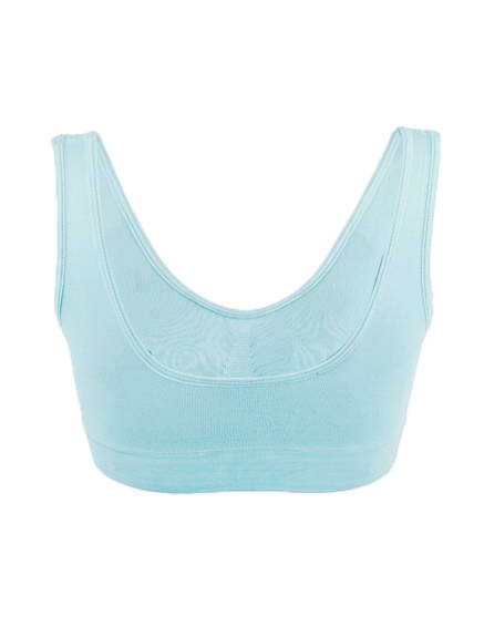 Allegra K- Removable Pads Seamless Wirefree Sleep Vest Top Bra