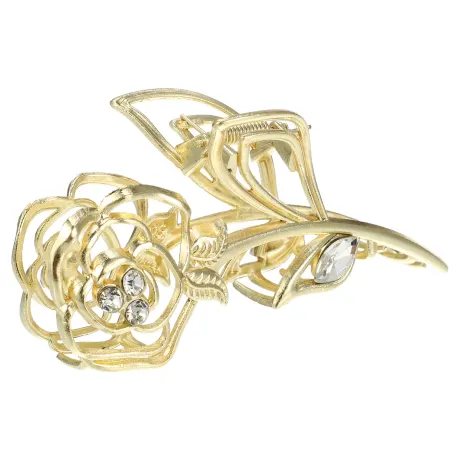 Unique Bargains - Flower Shaped Elegant Metal Hair Claws